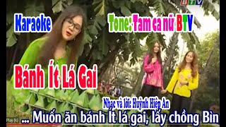 Karaoke Bánh Ít Lá Gai Tone Nữ Tam Ca Nữ Btv Nhạc Và Lời Huỳnh Hiệp An.