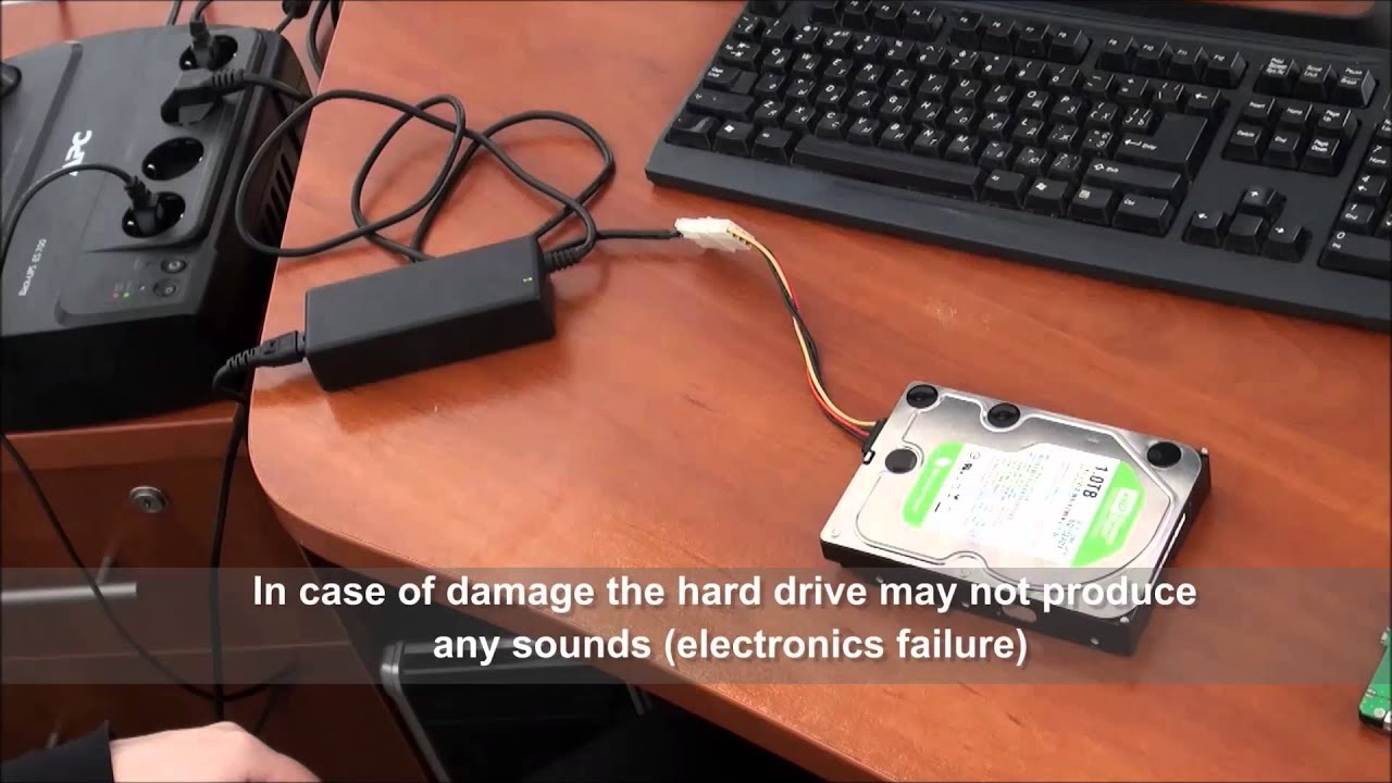 How to connect SATA-disks to a PC using USB -- SATA/IDE adapter - YouTube