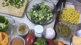 GFGF Veg Meat Stuffed Peppers