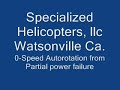 0-Speed Autorotation from 100-200 feet, R22 helicopter