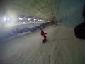 Santa and his elf on the slope at the Chill Factor