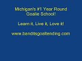 Bandits Goalie School - Hop step back door play