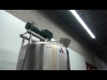 APV 500 GAL 316 Stainless Steel Cone Bottom Process Tank Demonstration