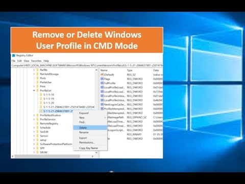 How to delete or remove windows user profile on window How to delete or remove windows user profile on window