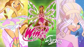 Winx Club: Flora All Transformations Up To Tynix!