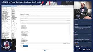 2021-22 Onyx Vintage Basketball 24 Box Hobby Case Break #3