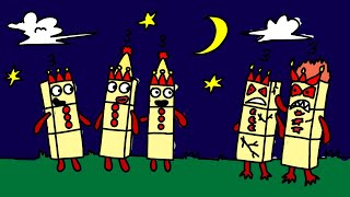 Numberblocks 333 Meet Double 3 As Zombie Version - Numberblocks Fanmade Speed Drawing Coloring