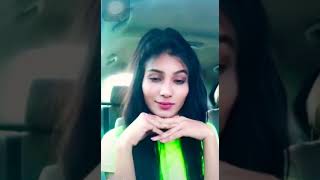 Girl with funny talent eyebrow dance