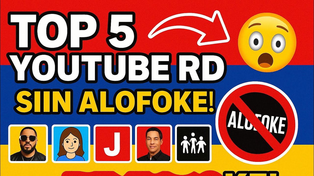 Top 5 Dominican channels that exceed RD Alofake Top 5 Dominican channels that exceed RD Alofake