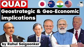 Why Quad Is Not Just A Military Alliance? Know Geostrategic & Geoeconomic Implications Of Quad, Upsc