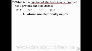 Chemistry Regents January 2012 Question 2