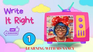 Write It Right Spot The Mistakes With Ms. Nancy Lesson