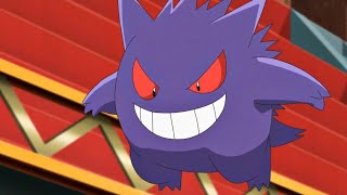 Gengar Vs Electrode Dub - Ash Vs Visquez - Pokémon Journeys The Series