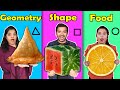 Geometric Shaped Food Challenge | HUNGRY BIRDS