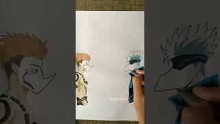 Sukuna Vs Gojo Drawing