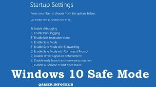 How do I put Windows 10 into safe mode | Windows 10 | Qaiser Infotech