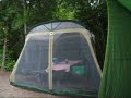 Storm hits our Coleman Aquila tent at Macgregor Point