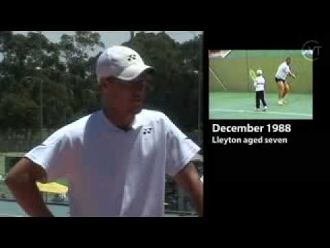 Lleyton ヒューイット playing at age 7 in 1988， age 9， 11， 13， 15