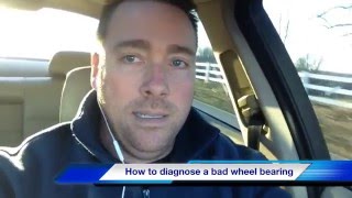 BMW Sunday Drive with Bad wheel bearing and how to diagnose what wheel bearing is bad.