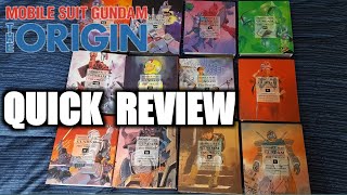 Mobil Suit Gundam The Origin - Complete Manga Quick Review