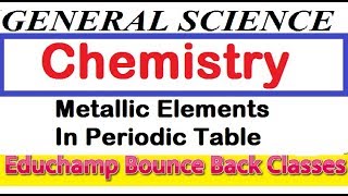 Metallic Elements Periodic Table Chemistry -General Science -In Hindi UPSC/SSC/RPF/RPSC/RSMSSB/HSSC/
