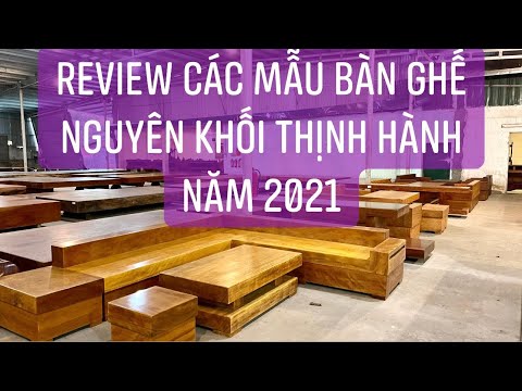 Review Các mẫu Bàn Ghế Nguyên Khối Thịnh Hành nhất 2021 - Gỗ Việt Bắc