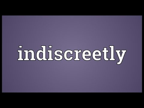 Header of indiscreetly