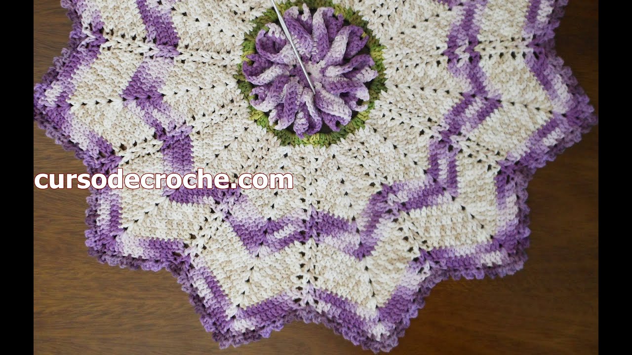 TAPETE EM CROCH u00ca BARROCO MULTICOLOR LILÁS PARTE 1 YouTube Tapetes De Croche ~ TAPETE EM CROCH u00ca BARROCO MULTICOLOR LILÁS PARTE 1 YouTube