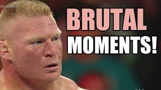 WWE Brock Lesnar BRUTAL Moments,Fights,Attacks and ANGRY moments