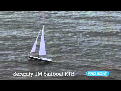  яхта Pro Boat Serenity 1-meter Sailboat RTR (PRB3450) - YouTube