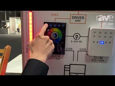 ISE 2022: Chromateq Intros Touch 512/1024, a Glass Touch Panel for DMX Control With Up to 200 Scenes