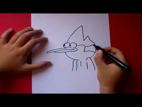 Como dibujar a Mordecai paso a paso - Un show mas | How to draw...