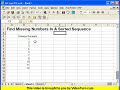 Excel Tutorial: Find Missing Numbers