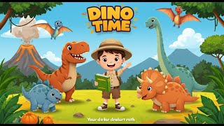 Dino Time Dino Poem With Names & Rhymes Kids Poem About Dinosaurs