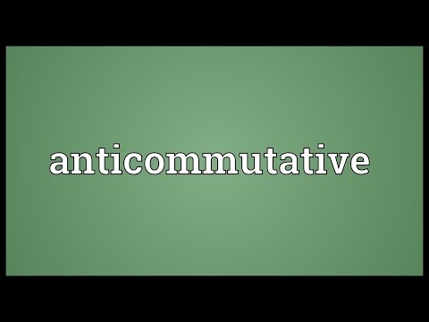 Header of anticommutative