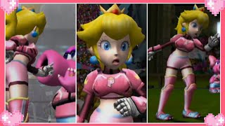 Mario Strikers Charged - Peach Losing Animation All Teammates Scenes