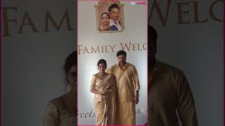 Actor Ravi Mohan With His Partner Kenishaa At Vels Wedding