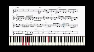 Turkey In The Straw Casio Song Bank With Chord & Note Display