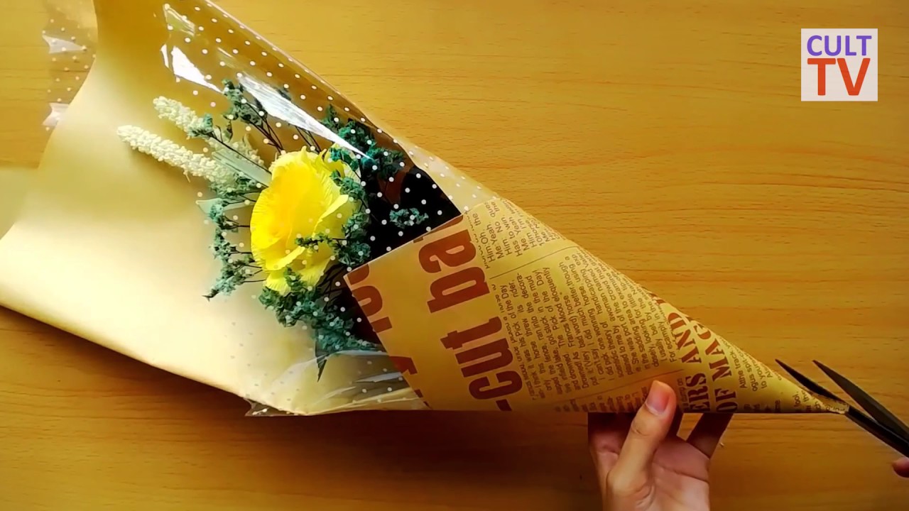 Цветы из упаковочной пленки своими руками 91