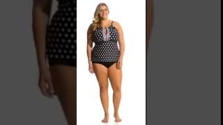 Beach House Plus Size Sanibel Island Blair High Neck Tankini Top Swimoutlet