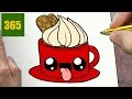 hur man ritar KOPP CHOKLAD KAWAII STEG FÖR STEG - kawaii ritningar lätt