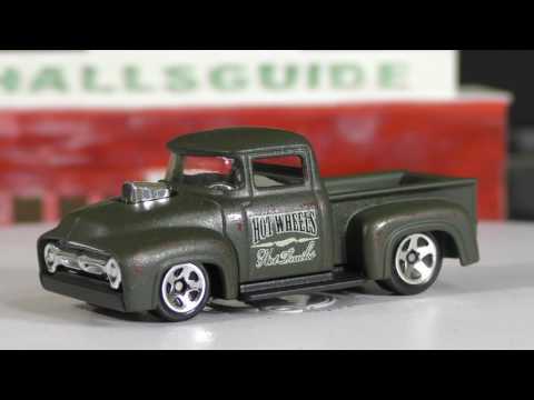 2017 Hot Wheels K Case #215 Custom '56 Ford Truck Episode 207 - Here's the 2nd version of the Custom '56 Ford Truck for 2017. This one is matte dark green and is one of the best ...