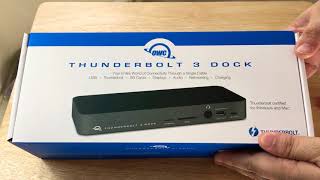OWC Thunderbolt 3 Dock Certified for PC & Mac Unboxing 12-13-18