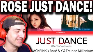 ROSÉ BLACKPINK AND YG Trainee MiIIenium Song JUST DANCE REACTION!
