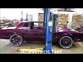 AceWhips.NET- Arctic Customs- Candy Purple Chevy Monte Carlo SS on 24" Lexanis