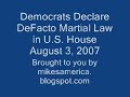 Democrats Martial Law in US House of Representatives