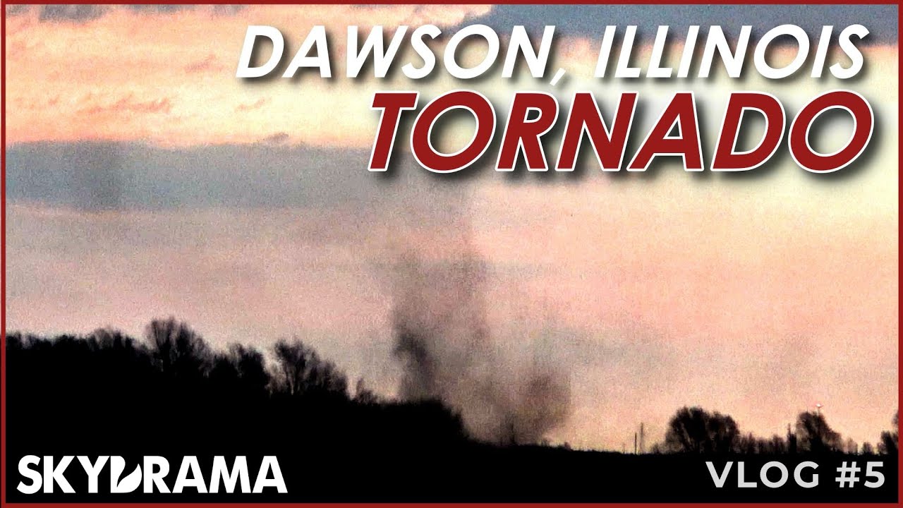 The Dawson, IL QLCS Tornado at Close-Range | Skydrama VLOG | April 28th 2020 Dawson, Illinois