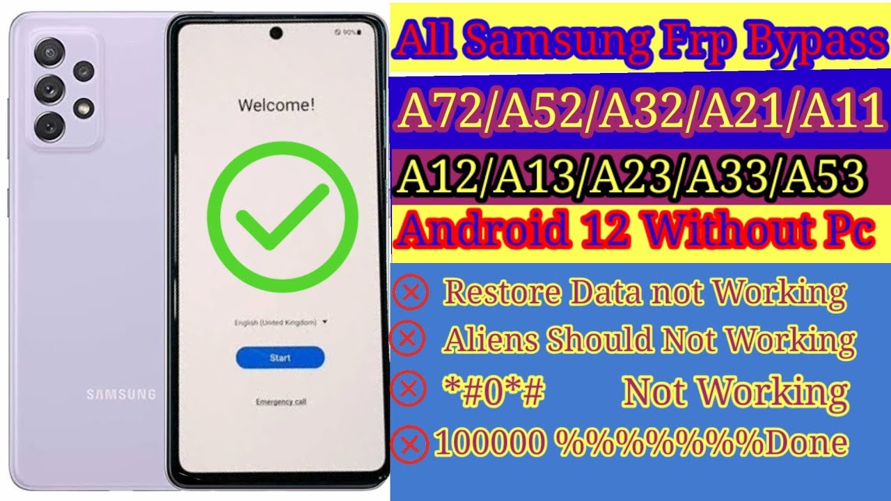 BOOM!!! Samsung Galaxy A72/A71/A52/A32 Frp Bypass BOOM!!! Samsung Galaxy A72/A71/A52/A32 Frp Bypass