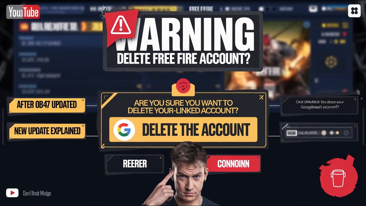 DELETE Your Free Fire Google Account PERMANENTLY in DELETE Your Free Fire Google Account PERMANENTLY in
