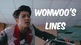 every seventeen mv but it's only wonwoo's lines